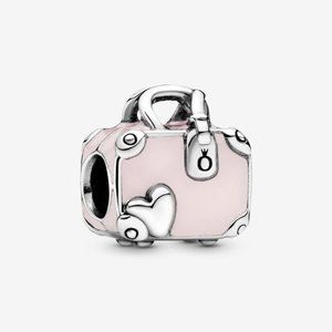Pandora Jewelry - Pandora Pink Travel Bag Charm Pandora Jewelry - Pandora Pink Travel Bag Charm